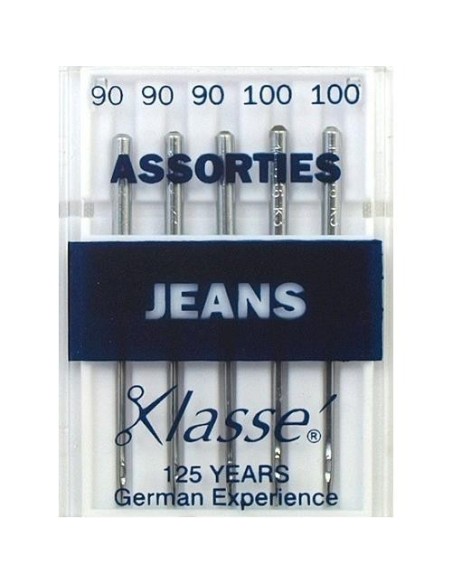 mercerie, aiguilles machine à coudre, universelles, jean