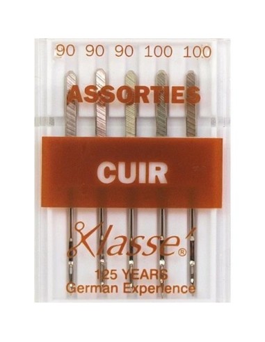 mercerie, aiguilles machine à coudre, universelles, cuir