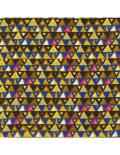 Tissu collection klimt motif triangle fond noir