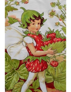 coton, panneau, enfant, elfe, fruit