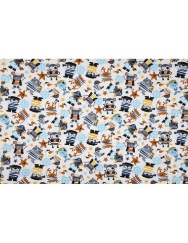 coton, cotonnade, animaux, pirate,animaux,