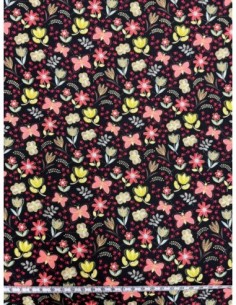coton, patchwork, stof, flippa's line, fleurs, 4514-015