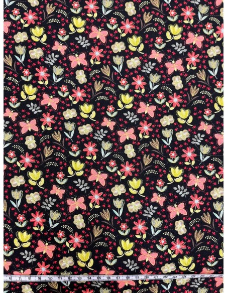 coton, patchwork, stof, flippa's line, fleurs, 4514-015