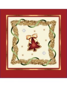 carré, jacquard, coussin, sac, noël, hiver