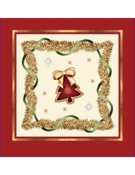 carré, jacquard, coussin, sac, noël, hiver