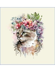 carré, jacquard, coussin, sac, chat, chaton