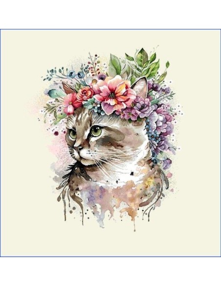 carré, jacquard, coussin, sac, chat, chaton