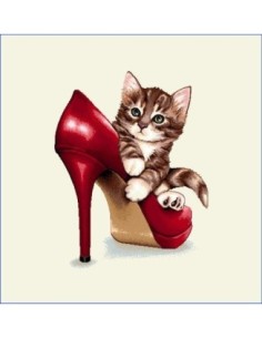 carré, jacquard, coussin, sac, chat, chaton