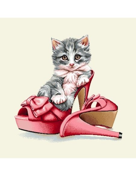 carré, jacquard, coussin, sac, chat, chaton