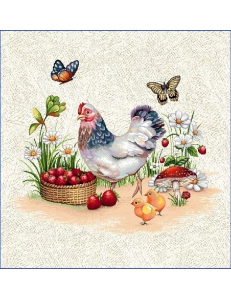 carré, jacquard, coussin, sac, coq,jardin,