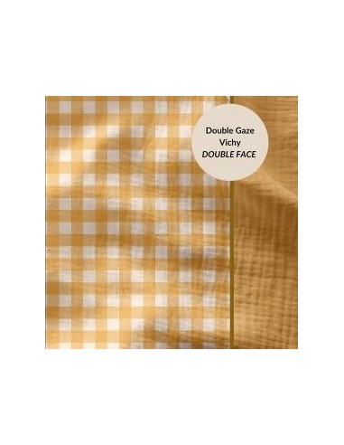 Tissu d'habillement double gaze de coton, idéal pour la confection de vêtements