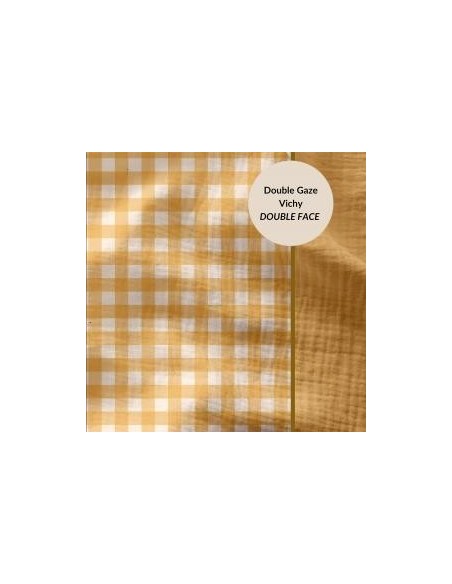 Tissu d'habillement double gaze de coton, idéal pour la confection de vêtements