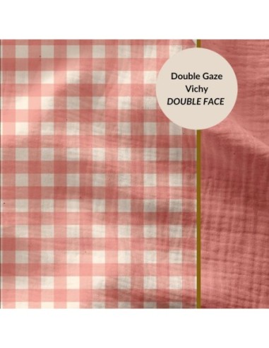 Tissu d'habillement double gaze de coton, idéal pour la confection de vêtements
