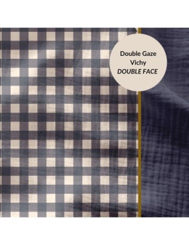 Tissu d'habillement double gaze de coton, idéal pour la confection de vêtements
