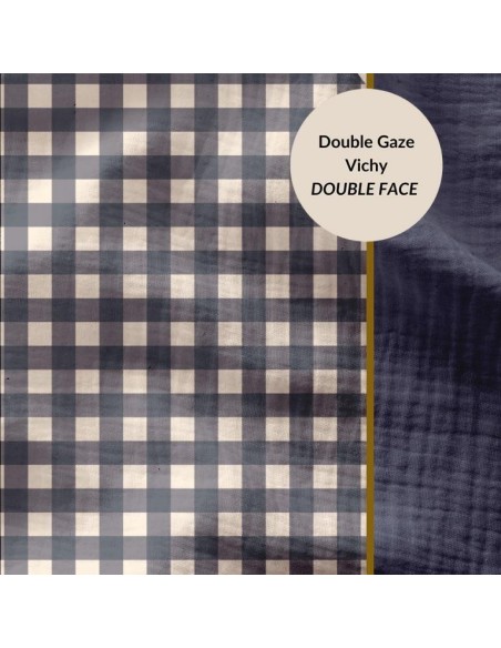 Tissu d'habillement double gaze de coton, idéal pour la confection de vêtements