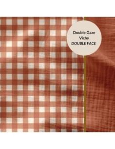 Tissu d'habillement double gaze de coton, idéal pour la confection de vêtements