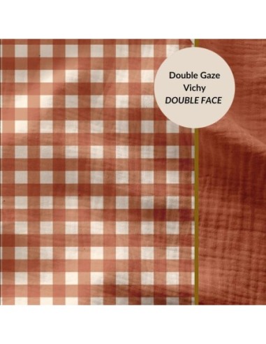 Tissu d'habillement double gaze de coton, idéal pour la confection de vêtements