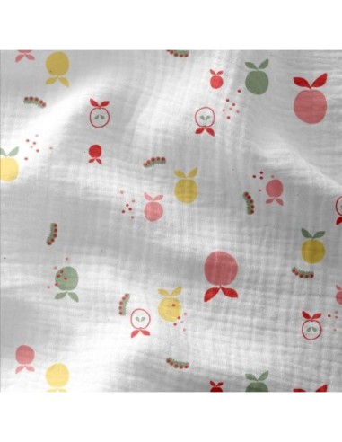 Tissu d'habillement double gaze de coton, idéal pour la confection de vêtements