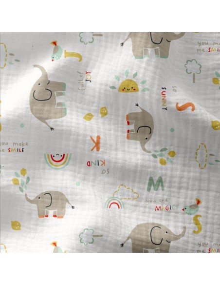 Tissu d'habillement double gaze de coton, idéal pour la confection de vêtements