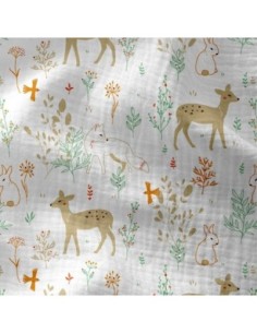 Tissu d'habillement double gaze de coton, idéal pour la confection de vêtements