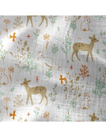 Tissu d'habillement double gaze de coton, idéal pour la confection de vêtements