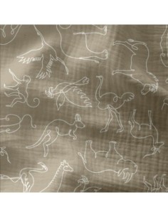 Tissu d'habillement double gaze de coton, idéal pour la confection de vêtements