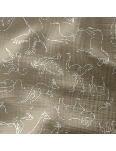 Tissu d'habillement double gaze de coton, idéal pour la confection de vêtements