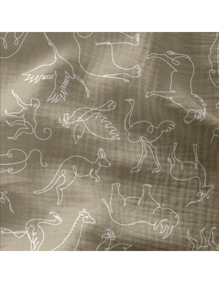 Tissu d'habillement double gaze de coton, idéal pour la confection de vêtements