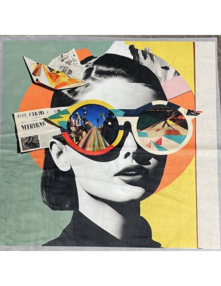 carré, jacquard, coussin, sac, animaux,