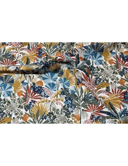 Tissu extérieure déferlant  et anti taches pour décoration blanc.