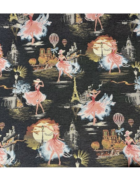 coupon ameublement, sacs, coussins, pochettes, triomphe nuit,noir.