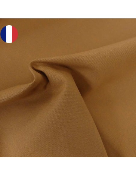 coton, ameublement, uni, téflon, grande largeur,peanut.