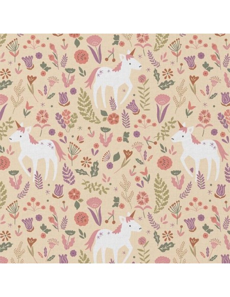 coton, cotonnade, enfants,danseuse,licorne,chateau..