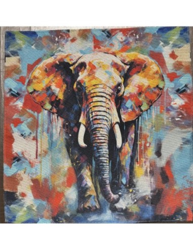 carré, jacquard, coussin, sac, action,africain,éléphant