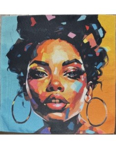 carré, jacquard, coussin,africaine,Afrique.