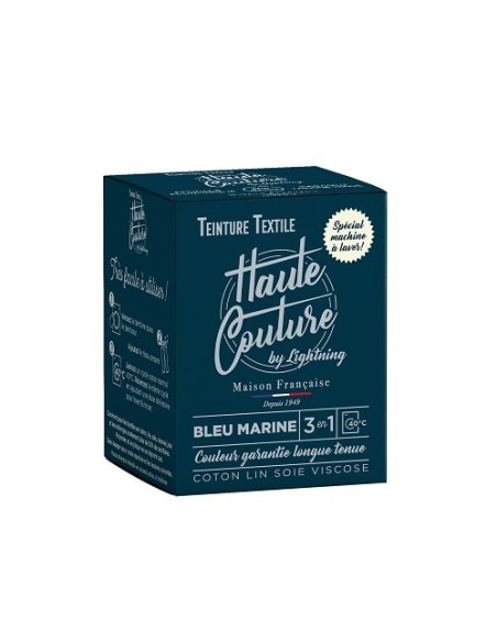 teinture haute couture bleu marine