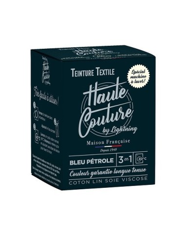 teinture haute couture bleu petrole