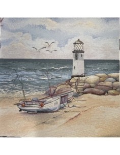 carré, jacquard, coussin, sac, arbre de vie