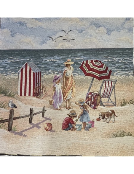 carré, jacquard, coussin, sac, arbre de vie