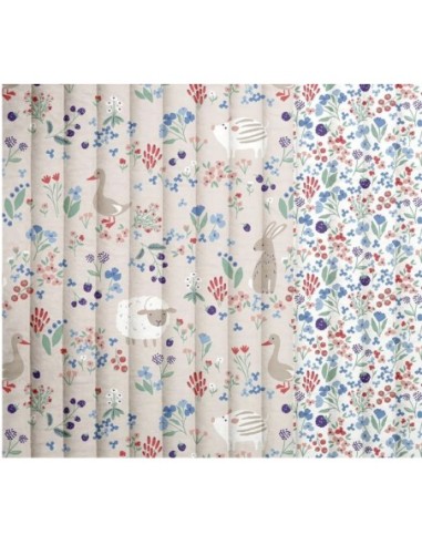 matelassé, sac à langer, enfant, animaux, renard