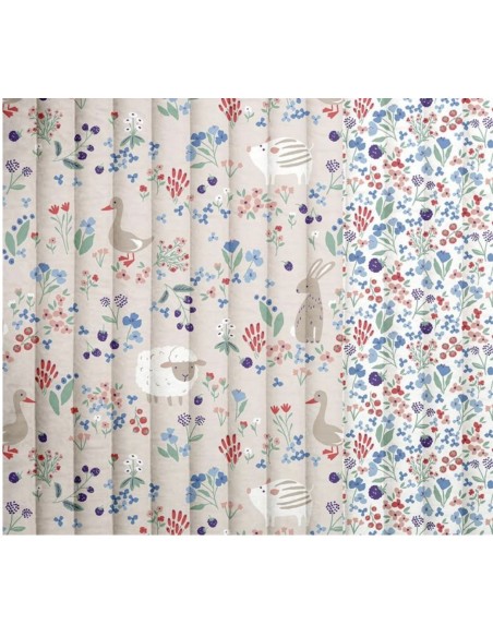 matelassé, sac à langer, enfant, animaux, renard