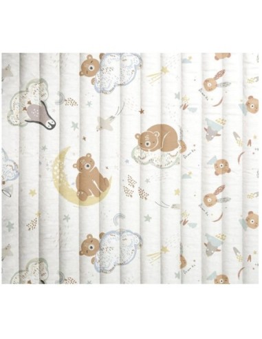 matelassé, sac à langer, enfant, animaux, renard