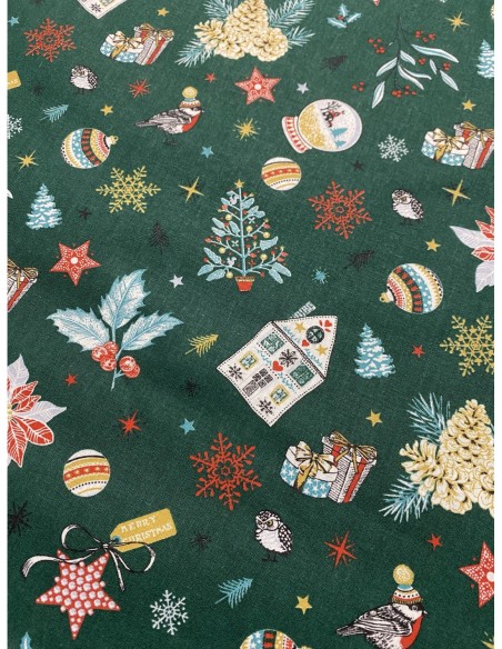 Tissu coton, idéal pour la confection d'emballage cadeaux, sacs, patchwork