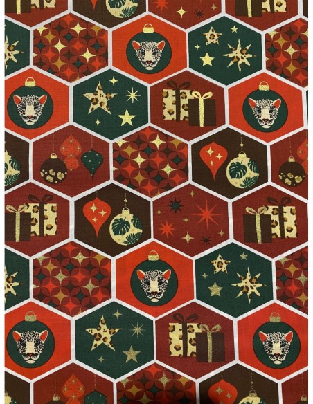 Tissu coton, idéal pour la confection d'emballage cadeaux, sacs, patchwork