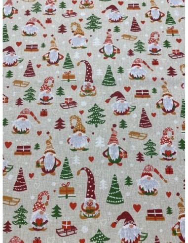 Tissu coton, idéal pour la confection d'emballage cadeaux, sacs, patchwork