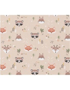 coton, cotonnade, enfants,ours,tente,animaux forêt…