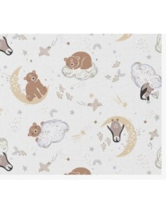 coton, cotonnade, enfants,ours,tente,animaux forêt…