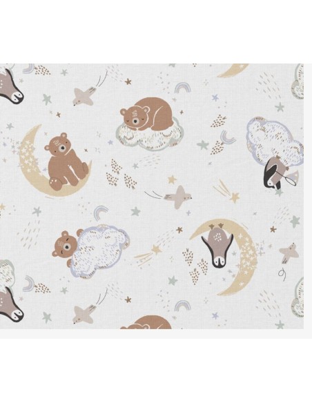 coton, cotonnade, enfants,ours,tente,animaux forêt…