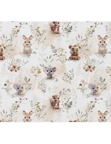 coton, cotonnade, enfants,ours,tente,animaux forêt…