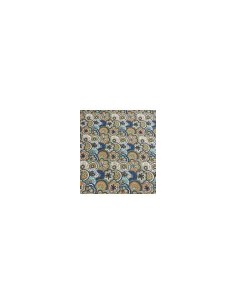 coton, cotonnade, chimere bleu,fleurs